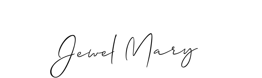 Design your own signature with our free online signature maker. With this signature software, you can create a handwritten (Allison_Script) signature for name Jewel Mary. Jewel Mary signature style 2 images and pictures png