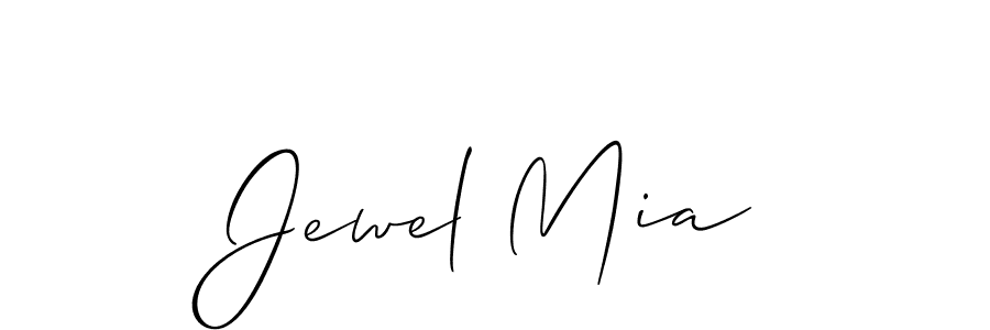 It looks lik you need a new signature style for name Jewel Mia. Design unique handwritten (Allison_Script) signature with our free signature maker in just a few clicks. Jewel Mia signature style 2 images and pictures png