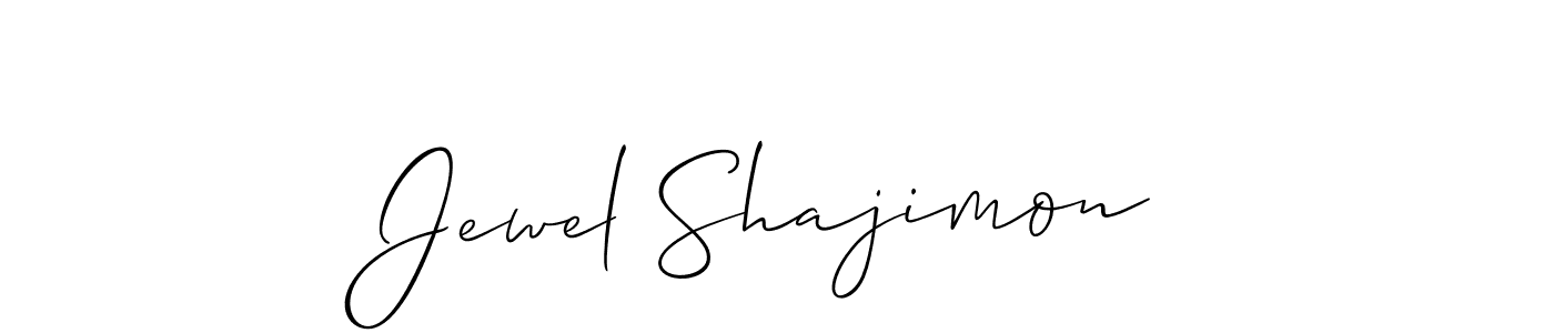 Similarly Allison_Script is the best handwritten signature design. Signature creator online .You can use it as an online autograph creator for name Jewel Shajimon. Jewel Shajimon signature style 2 images and pictures png