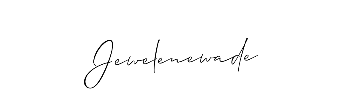 Also You can easily find your signature by using the search form. We will create Jewelenewade name handwritten signature images for you free of cost using Allison_Script sign style. Jewelenewade signature style 2 images and pictures png