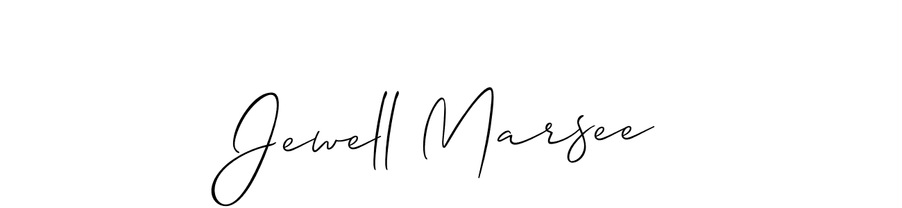You should practise on your own different ways (Allison_Script) to write your name (Jewell Marsee) in signature. don't let someone else do it for you. Jewell Marsee signature style 2 images and pictures png