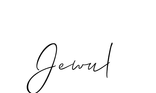 Make a beautiful signature design for name Jewul. With this signature (Allison_Script) style, you can create a handwritten signature for free. Jewul signature style 2 images and pictures png