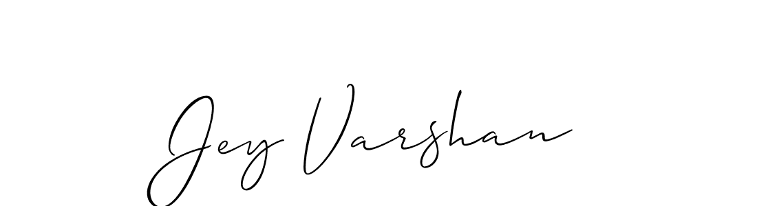 Also we have Jey Varshan name is the best signature style. Create professional handwritten signature collection using Allison_Script autograph style. Jey Varshan signature style 2 images and pictures png