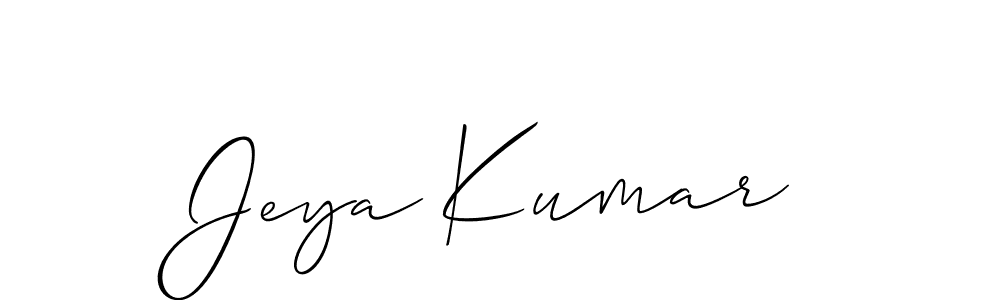 Best and Professional Signature Style for Jeya Kumar. Allison_Script Best Signature Style Collection. Jeya Kumar signature style 2 images and pictures png