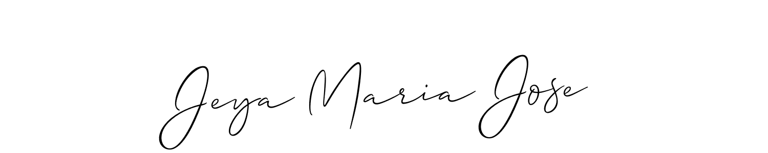 Use a signature maker to create a handwritten signature online. With this signature software, you can design (Allison_Script) your own signature for name Jeya Maria Jose. Jeya Maria Jose signature style 2 images and pictures png