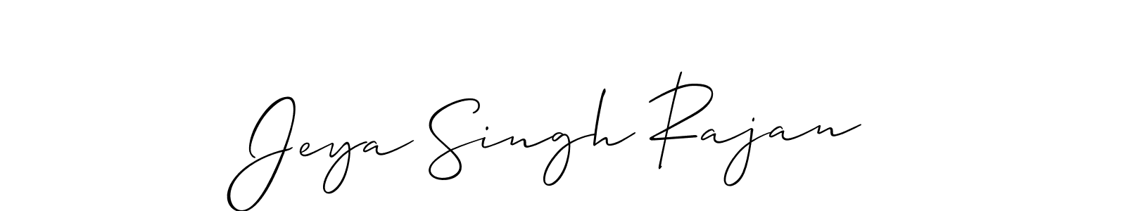 How to make Jeya Singh Rajan signature? Allison_Script is a professional autograph style. Create handwritten signature for Jeya Singh Rajan name. Jeya Singh Rajan signature style 2 images and pictures png