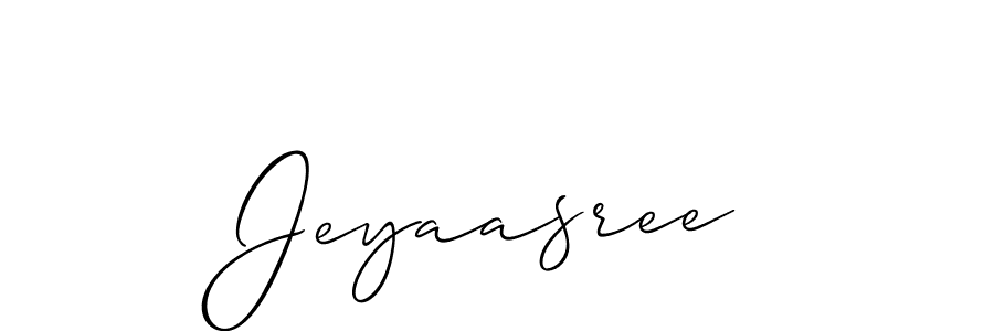 if you are searching for the best signature style for your name Jeyaasree. so please give up your signature search. here we have designed multiple signature styles  using Allison_Script. Jeyaasree signature style 2 images and pictures png