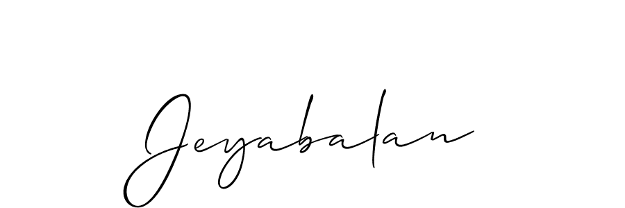 Also we have Jeyabalan name is the best signature style. Create professional handwritten signature collection using Allison_Script autograph style. Jeyabalan signature style 2 images and pictures png