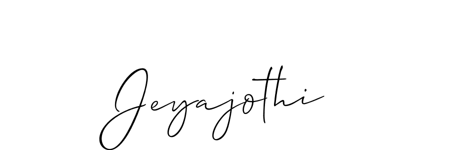 How to make Jeyajothi name signature. Use Allison_Script style for creating short signs online. This is the latest handwritten sign. Jeyajothi signature style 2 images and pictures png