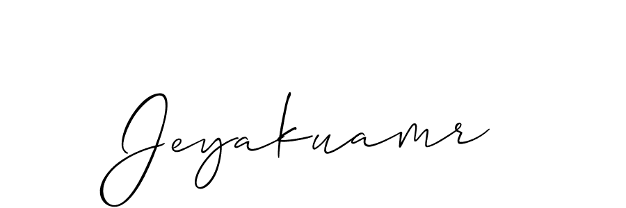 Use a signature maker to create a handwritten signature online. With this signature software, you can design (Allison_Script) your own signature for name Jeyakuamr. Jeyakuamr signature style 2 images and pictures png