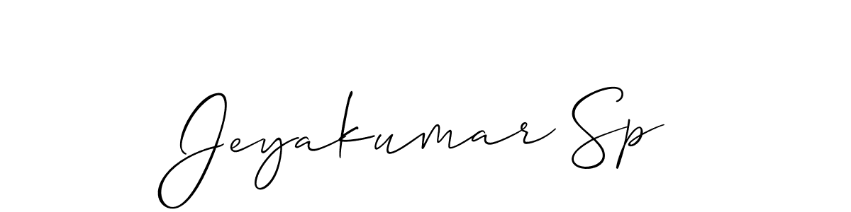 How to make Jeyakumar Sp signature? Allison_Script is a professional autograph style. Create handwritten signature for Jeyakumar Sp name. Jeyakumar Sp signature style 2 images and pictures png