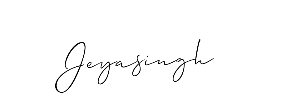 Create a beautiful signature design for name Jeyasingh. With this signature (Allison_Script) fonts, you can make a handwritten signature for free. Jeyasingh signature style 2 images and pictures png