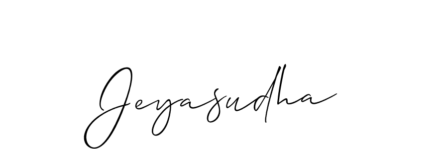 Allison_Script is a professional signature style that is perfect for those who want to add a touch of class to their signature. It is also a great choice for those who want to make their signature more unique. Get Jeyasudha name to fancy signature for free. Jeyasudha signature style 2 images and pictures png