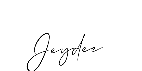 Also You can easily find your signature by using the search form. We will create Jeydee name handwritten signature images for you free of cost using Allison_Script sign style. Jeydee signature style 2 images and pictures png