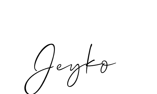 Make a short Jeyko signature style. Manage your documents anywhere anytime using Allison_Script. Create and add eSignatures, submit forms, share and send files easily. Jeyko signature style 2 images and pictures png