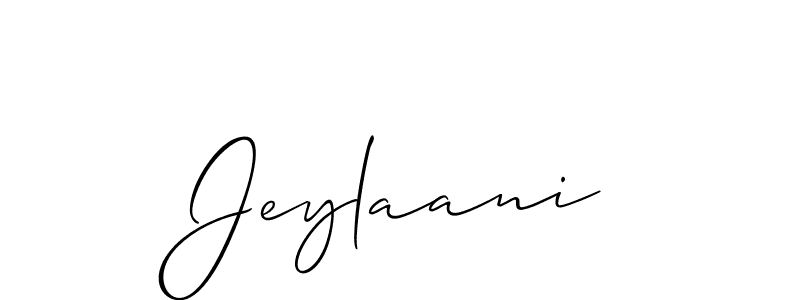 It looks lik you need a new signature style for name Jeylaani. Design unique handwritten (Allison_Script) signature with our free signature maker in just a few clicks. Jeylaani signature style 2 images and pictures png