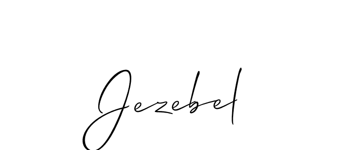 It looks lik you need a new signature style for name Jezebel. Design unique handwritten (Allison_Script) signature with our free signature maker in just a few clicks. Jezebel signature style 2 images and pictures png