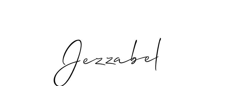 How to make Jezzabel name signature. Use Allison_Script style for creating short signs online. This is the latest handwritten sign. Jezzabel signature style 2 images and pictures png