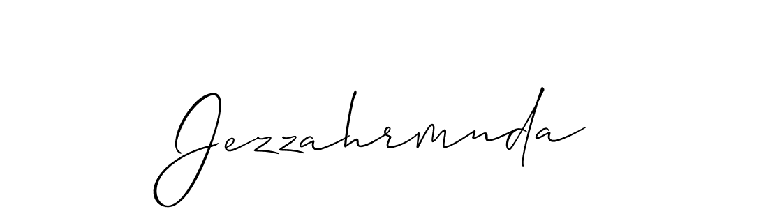 Jezzahrmnda stylish signature style. Best Handwritten Sign (Allison_Script) for my name. Handwritten Signature Collection Ideas for my name Jezzahrmnda. Jezzahrmnda signature style 2 images and pictures png