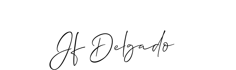 Make a beautiful signature design for name Jf Delgado. With this signature (Allison_Script) style, you can create a handwritten signature for free. Jf Delgado signature style 2 images and pictures png