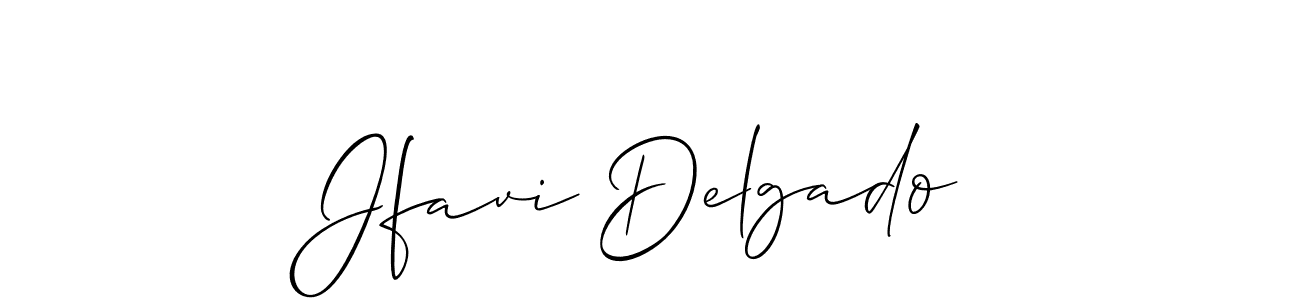 Use a signature maker to create a handwritten signature online. With this signature software, you can design (Allison_Script) your own signature for name Jfavi Delgado. Jfavi Delgado signature style 2 images and pictures png