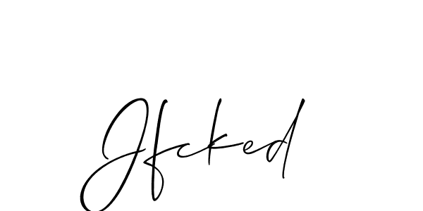 You should practise on your own different ways (Allison_Script) to write your name (Jfcked) in signature. don't let someone else do it for you. Jfcked signature style 2 images and pictures png