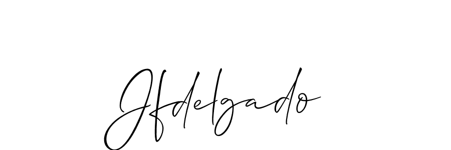 Best and Professional Signature Style for Jfdelgado. Allison_Script Best Signature Style Collection. Jfdelgado signature style 2 images and pictures png