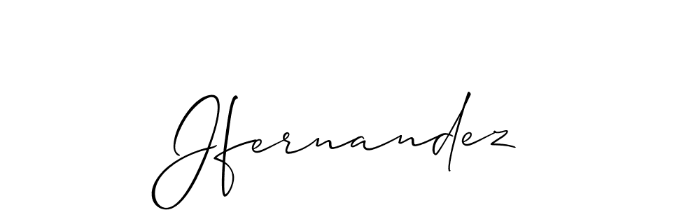 How to make Jfernandez signature? Allison_Script is a professional autograph style. Create handwritten signature for Jfernandez name. Jfernandez signature style 2 images and pictures png