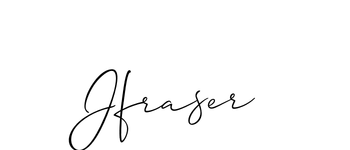 Design your own signature with our free online signature maker. With this signature software, you can create a handwritten (Allison_Script) signature for name Jfraser. Jfraser signature style 2 images and pictures png