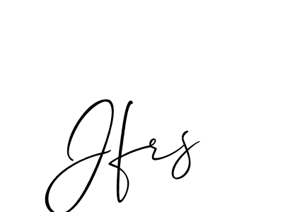 Also You can easily find your signature by using the search form. We will create Jfrs name handwritten signature images for you free of cost using Allison_Script sign style. Jfrs signature style 2 images and pictures png