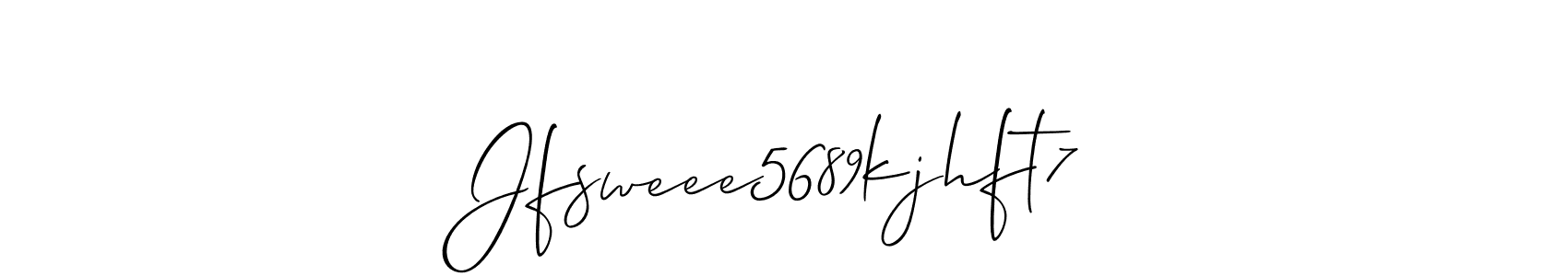 How to Draw Jfsweee5689kjhft7 signature style? Allison_Script is a latest design signature styles for name Jfsweee5689kjhft7. Jfsweee5689kjhft7 signature style 2 images and pictures png