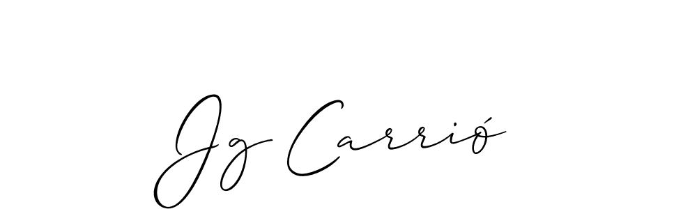 Make a beautiful signature design for name Jg Carrió. Use this online signature maker to create a handwritten signature for free. Jg Carrió signature style 2 images and pictures png