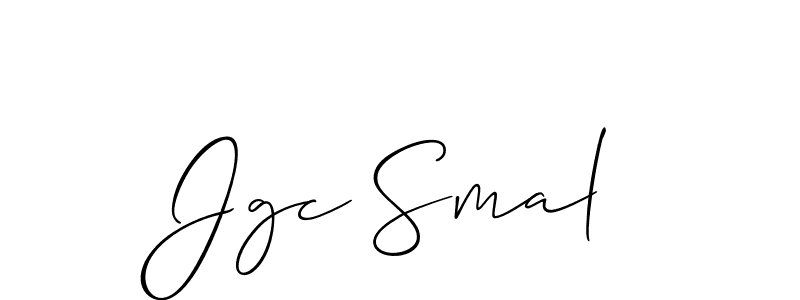 if you are searching for the best signature style for your name Jgc Smal. so please give up your signature search. here we have designed multiple signature styles  using Allison_Script. Jgc Smal signature style 2 images and pictures png