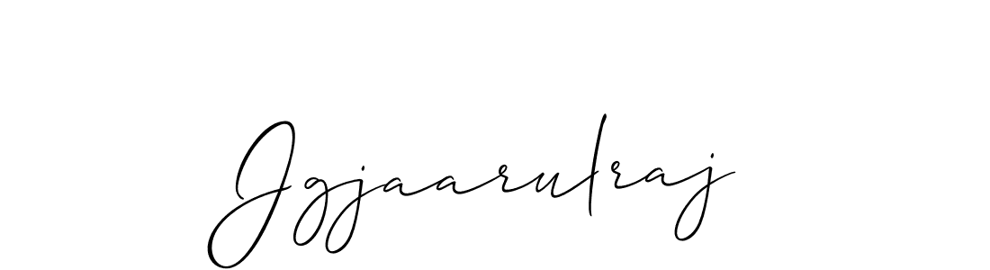 How to make Jgjaarulraj signature? Allison_Script is a professional autograph style. Create handwritten signature for Jgjaarulraj name. Jgjaarulraj signature style 2 images and pictures png