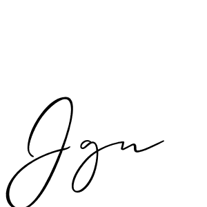 if you are searching for the best signature style for your name Jgn. so please give up your signature search. here we have designed multiple signature styles  using Allison_Script. Jgn signature style 2 images and pictures png