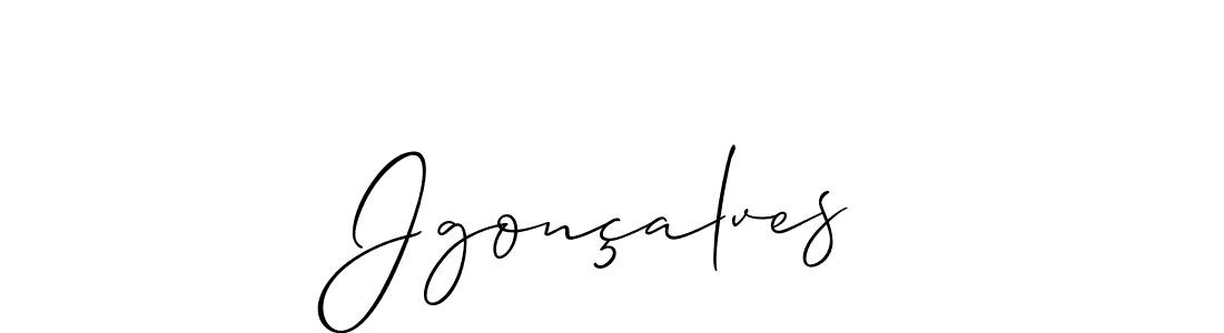 Also You can easily find your signature by using the search form. We will create Jgonçalves name handwritten signature images for you free of cost using Allison_Script sign style. Jgonçalves signature style 2 images and pictures png