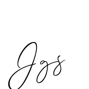 How to make Jgs signature? Allison_Script is a professional autograph style. Create handwritten signature for Jgs name. Jgs signature style 2 images and pictures png