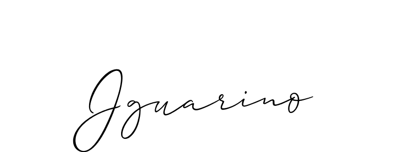 How to make Jguarino name signature. Use Allison_Script style for creating short signs online. This is the latest handwritten sign. Jguarino signature style 2 images and pictures png