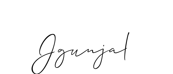 How to make Jgunjal name signature. Use Allison_Script style for creating short signs online. This is the latest handwritten sign. Jgunjal signature style 2 images and pictures png
