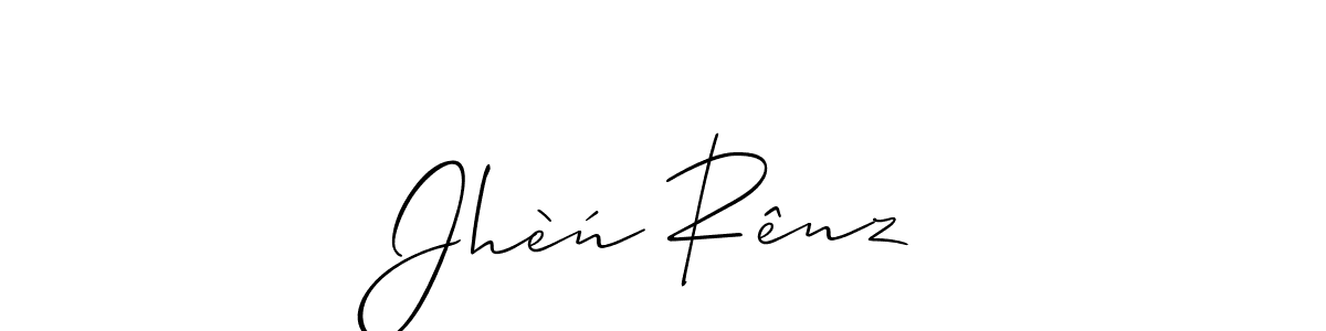 Check out images of Autograph of Jhèń Rênz name. Actor Jhèń Rênz Signature Style. Allison_Script is a professional sign style online. Jhèń Rênz signature style 2 images and pictures png