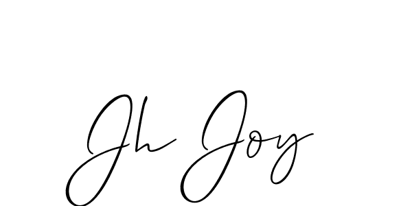 Create a beautiful signature design for name Jh Joy. With this signature (Allison_Script) fonts, you can make a handwritten signature for free. Jh Joy signature style 2 images and pictures png
