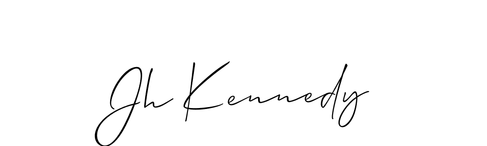 How to make Jh Kennedy signature? Allison_Script is a professional autograph style. Create handwritten signature for Jh Kennedy name. Jh Kennedy signature style 2 images and pictures png
