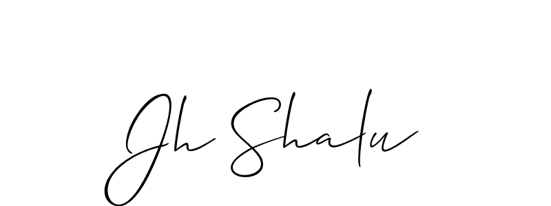 You can use this online signature creator to create a handwritten signature for the name Jh Shalu. This is the best online autograph maker. Jh Shalu signature style 2 images and pictures png