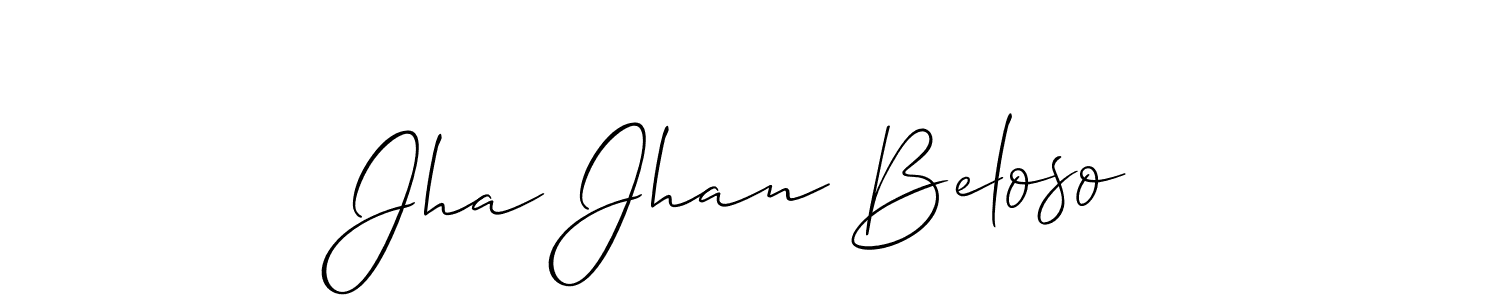 Make a beautiful signature design for name Jha Jhan Beloso. Use this online signature maker to create a handwritten signature for free. Jha Jhan Beloso signature style 2 images and pictures png