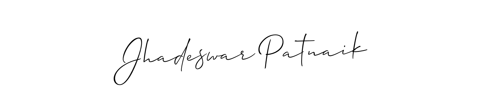 if you are searching for the best signature style for your name Jhadeswar Patnaik. so please give up your signature search. here we have designed multiple signature styles  using Allison_Script. Jhadeswar Patnaik signature style 2 images and pictures png