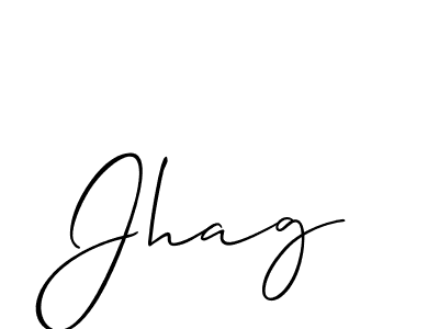 How to Draw Jhag signature style? Allison_Script is a latest design signature styles for name Jhag. Jhag signature style 2 images and pictures png