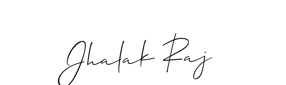 Allison_Script is a professional signature style that is perfect for those who want to add a touch of class to their signature. It is also a great choice for those who want to make their signature more unique. Get Jhalak Raj name to fancy signature for free. Jhalak Raj signature style 2 images and pictures png