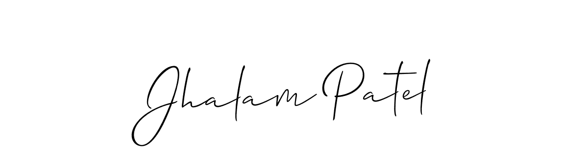 Also we have Jhalam Patel name is the best signature style. Create professional handwritten signature collection using Allison_Script autograph style. Jhalam Patel signature style 2 images and pictures png