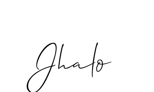 Also we have Jhalo name is the best signature style. Create professional handwritten signature collection using Allison_Script autograph style. Jhalo signature style 2 images and pictures png