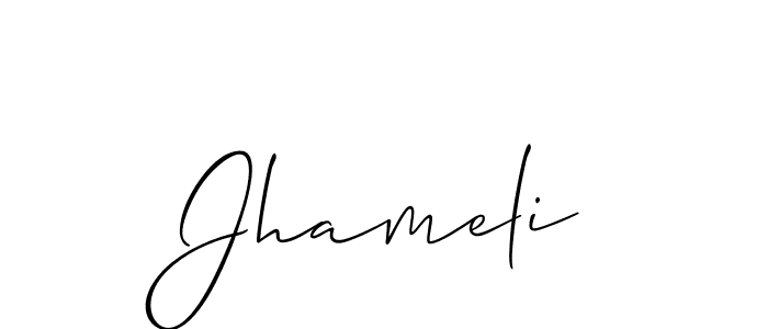 Once you've used our free online signature maker to create your best signature Allison_Script style, it's time to enjoy all of the benefits that Jhameli name signing documents. Jhameli signature style 2 images and pictures png